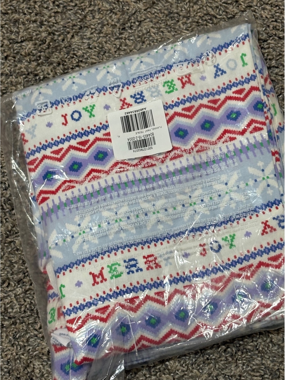 Old Navy XL Flannel Pants with Festive Pattern - Picture 2 of 4